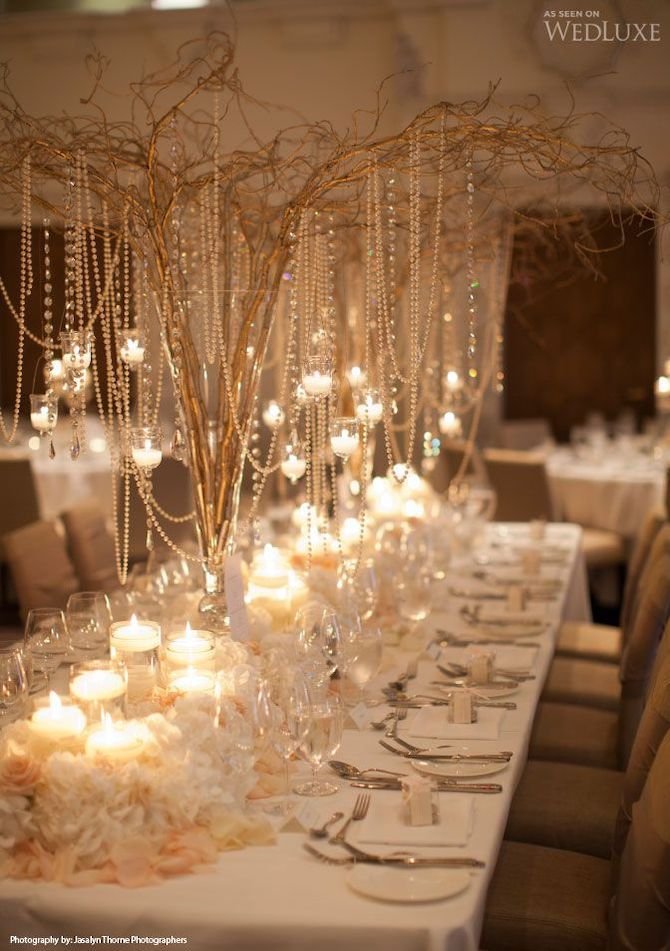 decoracao de casamento com perolas